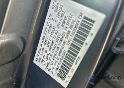 2008 Honda Accord Ex from USA, damaged, VIN JHMCP26788C058682